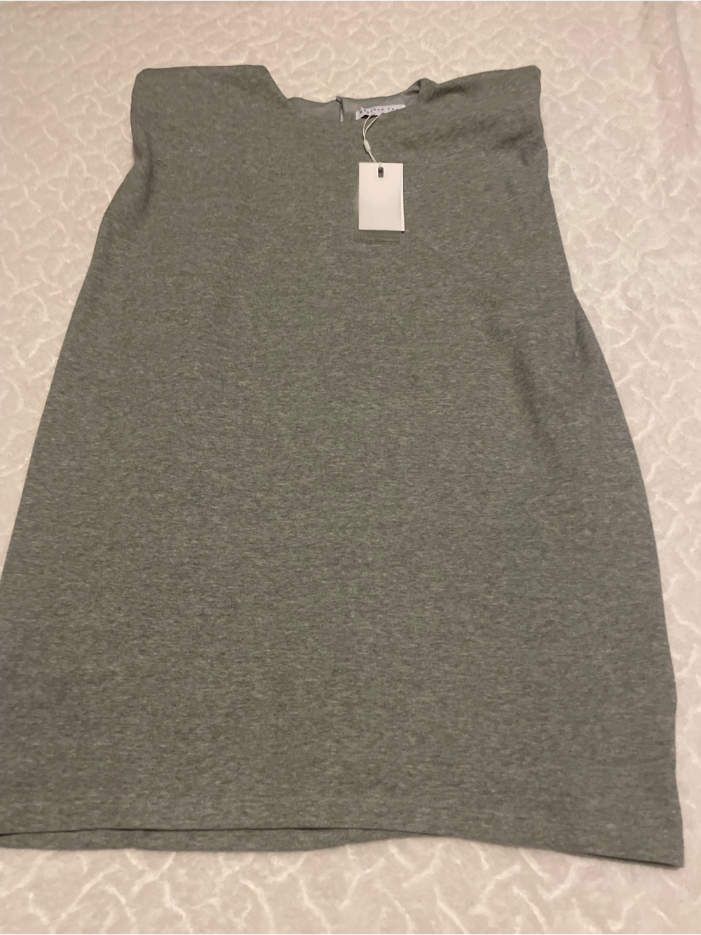 Endless Rose Sleeveless Pencil Skirt in Heather Gray